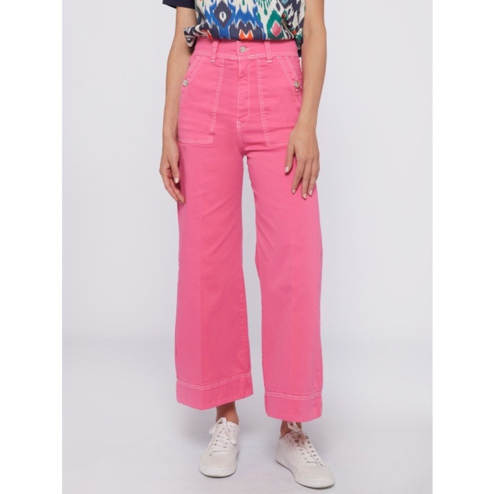 Villagallo pink wide legged jeans